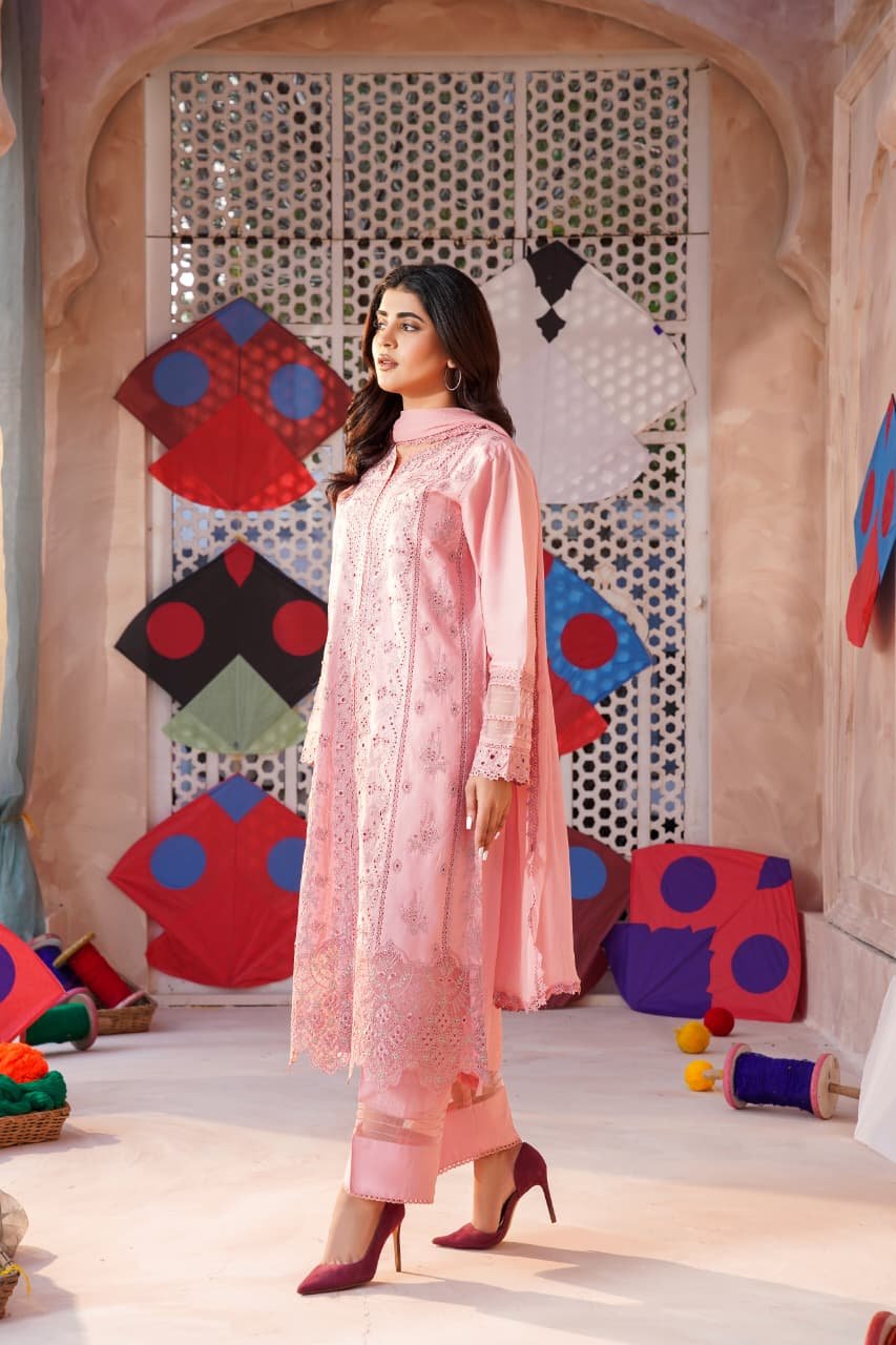 Zeenat-e-Hayat 3PC Blush Pink