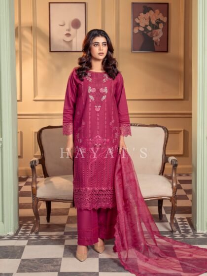 Noor-e-Hayat 3PC Meganta