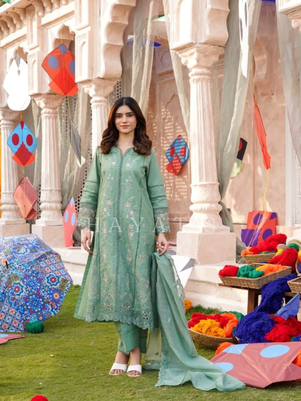 Gul-e-Bahar 3PC Sage Green