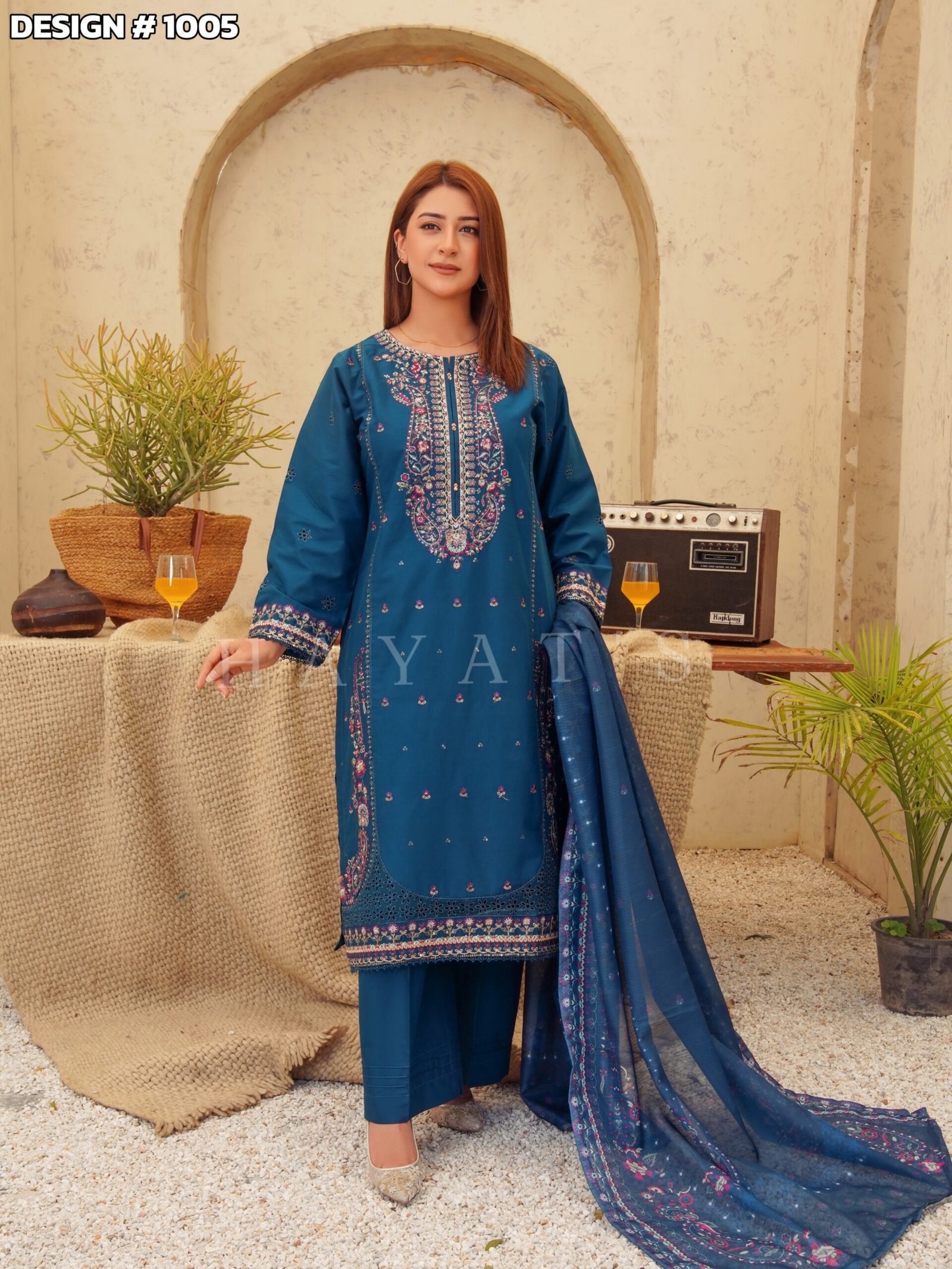 Rangrez-e-Hayat Deep Teal - 1005