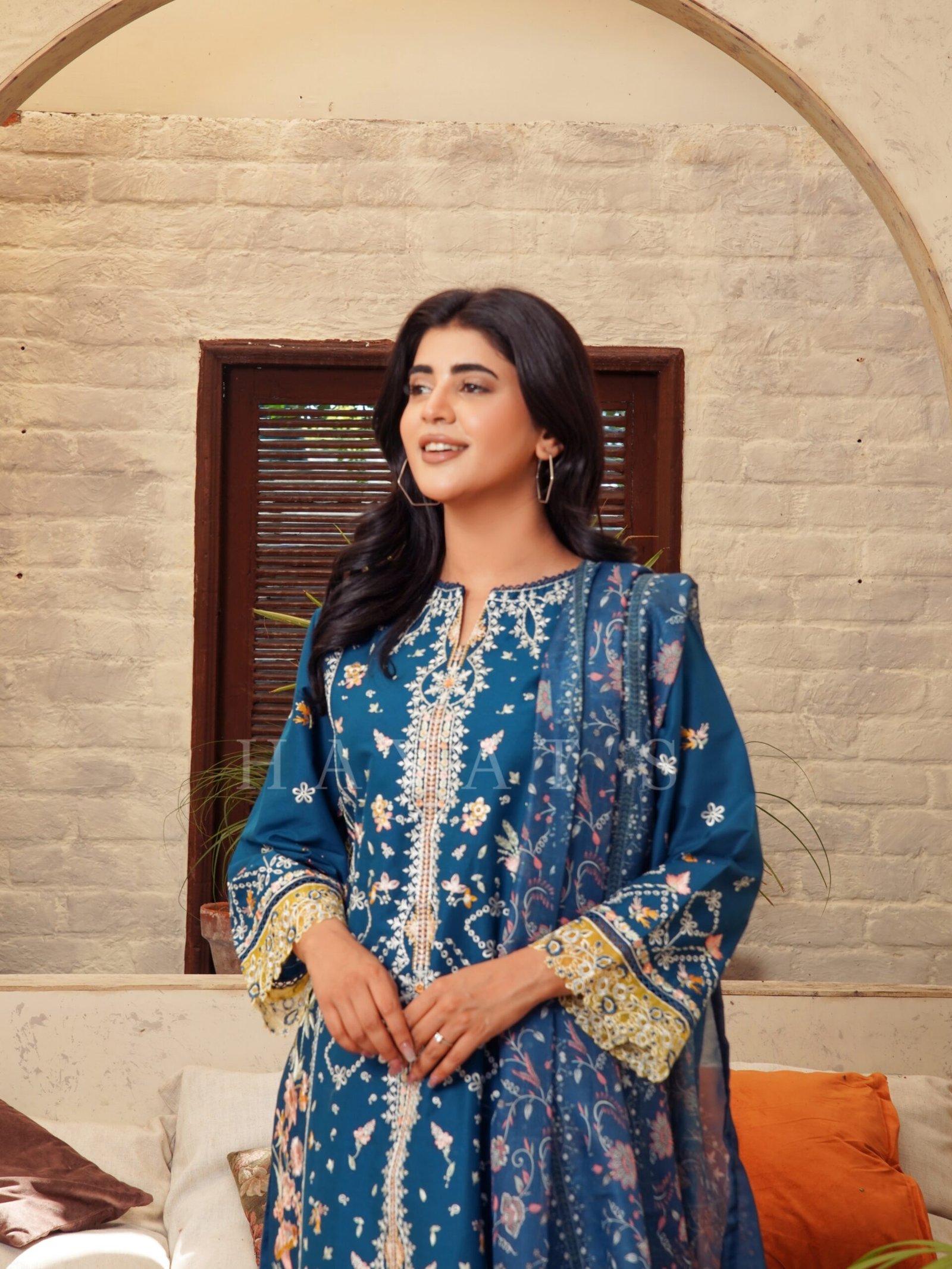 Mehak-e-Hayat Midnight Teal - 3037