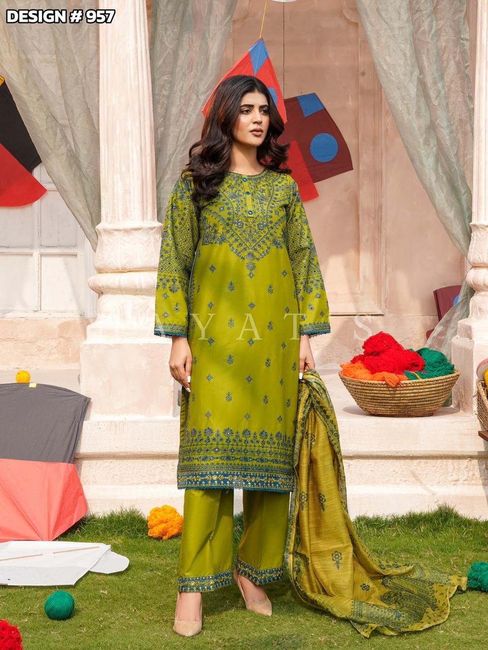 Rangrez-e-Hayat Olive Moss - 957