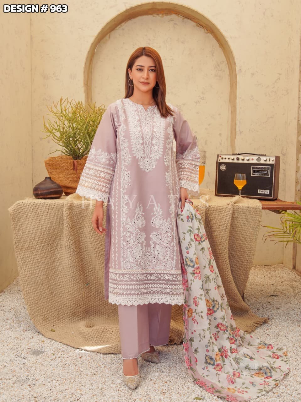Rangrez-e-Hayat Muted Lavender - 963