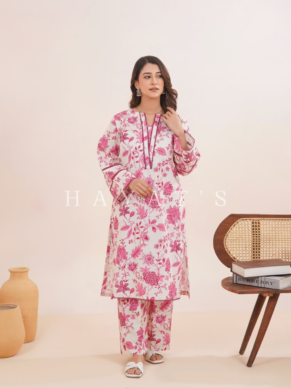Co-Ord 2PC - Cream Pink