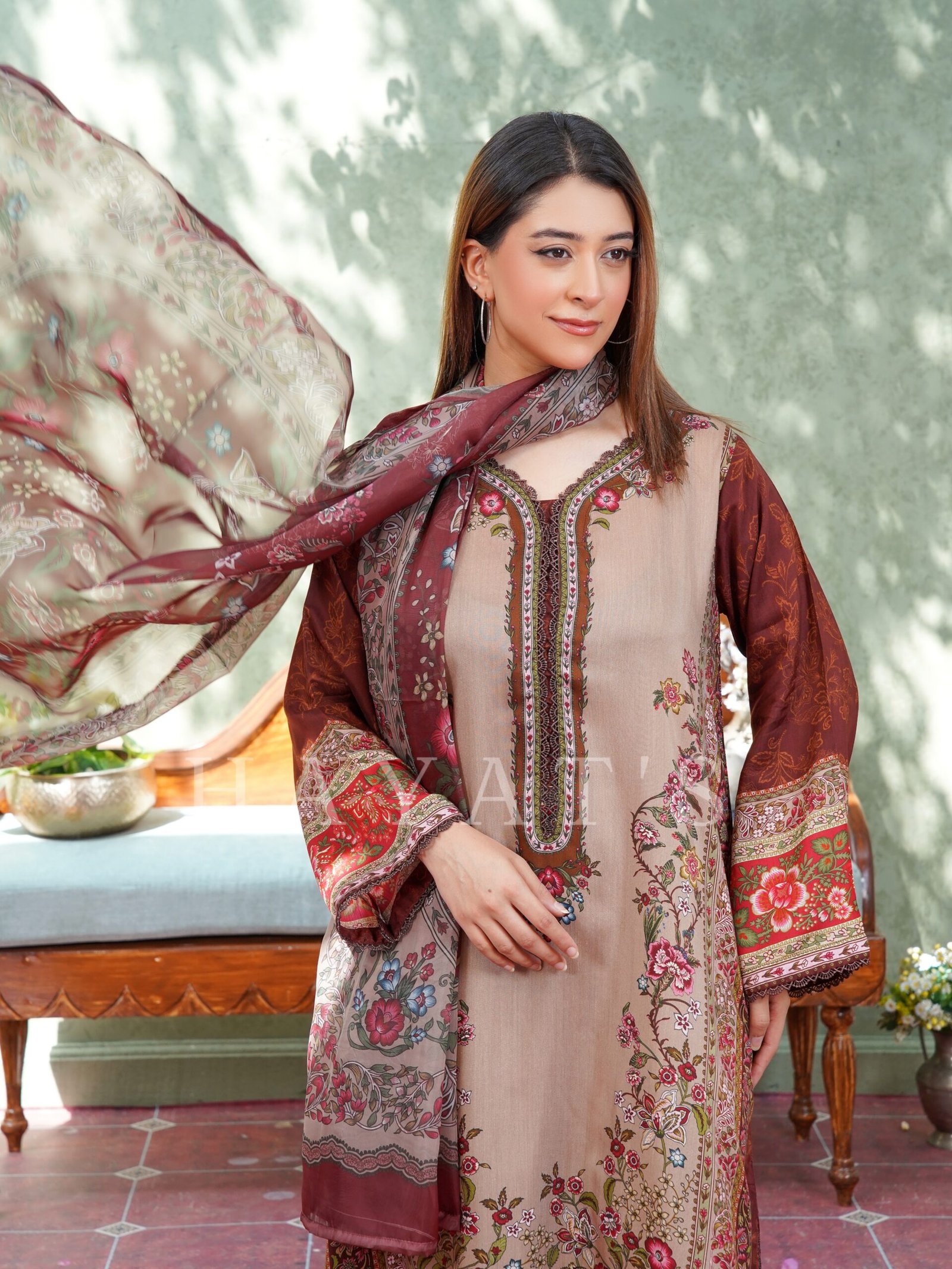 Viscose Kaftan - Beige