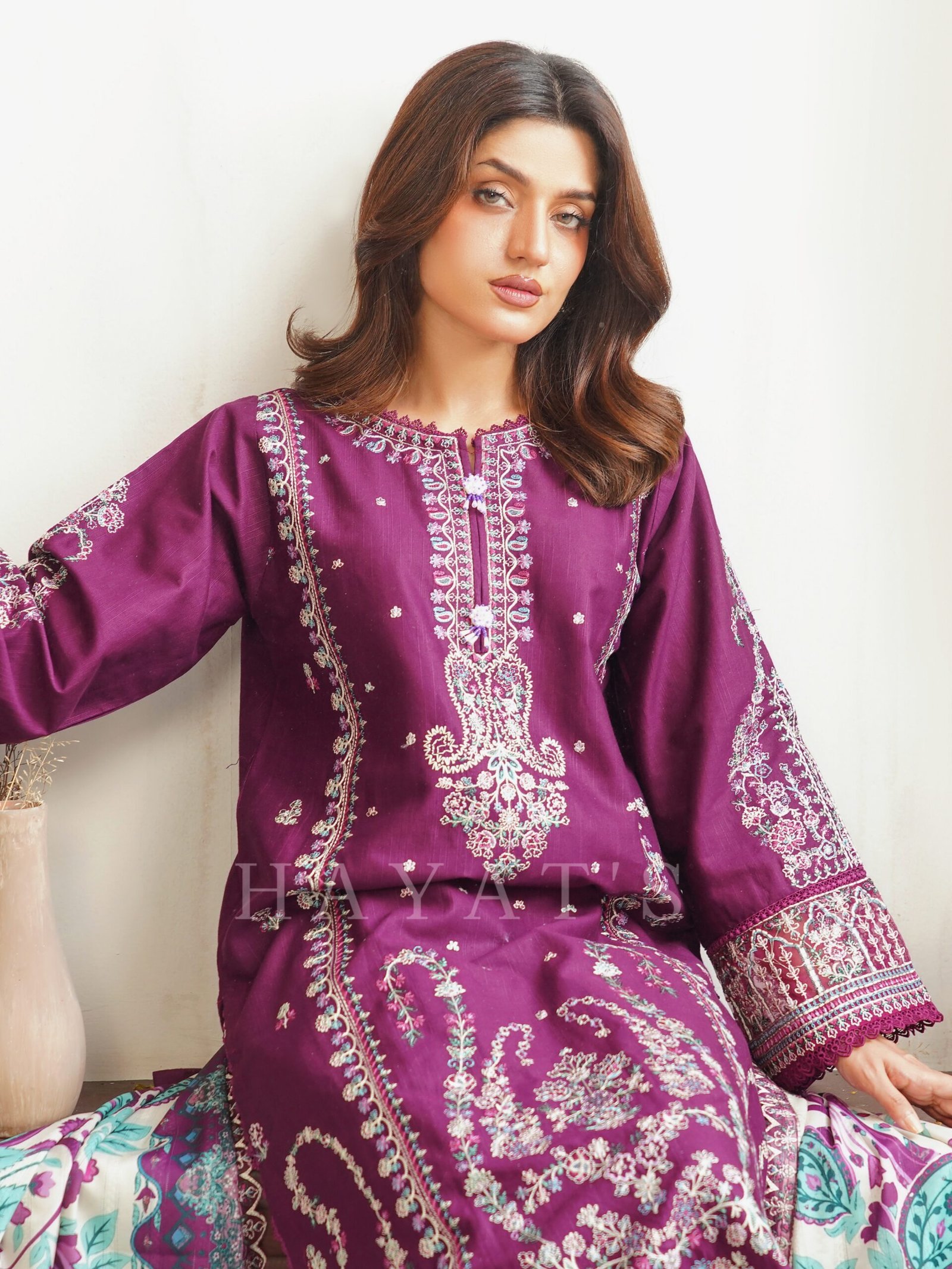 Andaaz-E-Hayat Vol 2 - Plum Purple